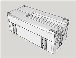 工具箱收纳箱su模型