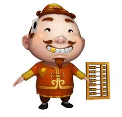 QQ斗地主角色游戏人物su模型