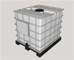 吨桶塑料化工桶蓄水桶su模型