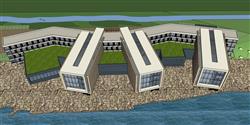 石林滨湖建筑su模型