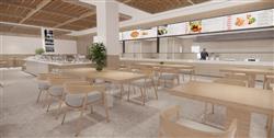 职工食堂餐厅自助餐模型
