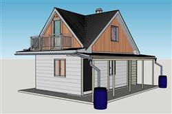 欧洲木屋住宅模型