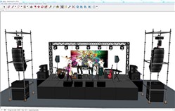 音乐演唱会舞台SU模型