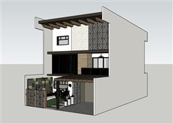 两层住宅SU模型