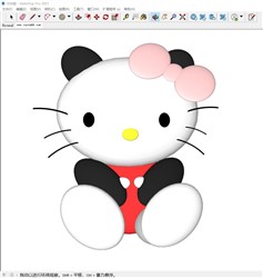 HelloKitty卡通猫SU模型
