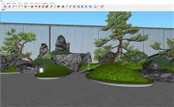 庭院景观小品植物SU模型