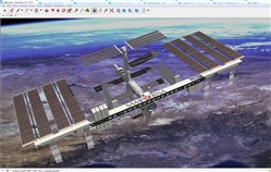 太空的空间站SU模型