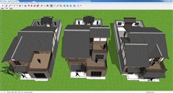 中式民宿自建房的SU模型
