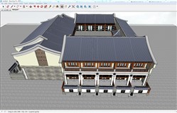 新中式别墅建筑SU模型