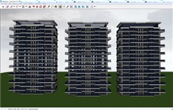 北方四代居小高层建筑SU模型
