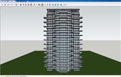 四代居四代宅小高层建筑的SU模型