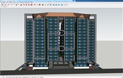 酒店公寓建筑的SU模型