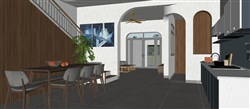 三层独栋自建房别墅的SU模型