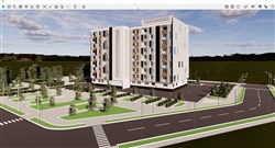 住宅公寓的SU模型
