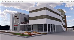 现代医院建筑的SU模型