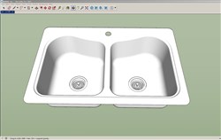 水槽盆的sketchup模型