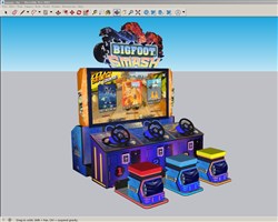 电玩游戏机的sketchup模型