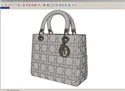 女包手提包的sketchup模型