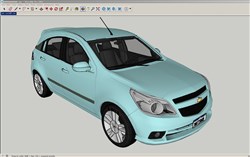 雪佛兰汽车的sketchup模型