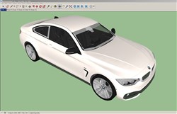 宝马汽车的sketchup模型