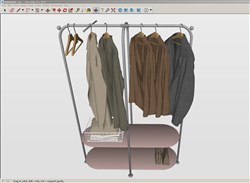 衣服衣架的sketchup模型