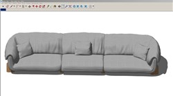 日式沙发的sketchup模型