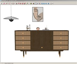 矮柜边柜的sketchup模型