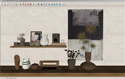 装饰摆件的sketchup模型