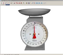 天平秤的sketchup模型