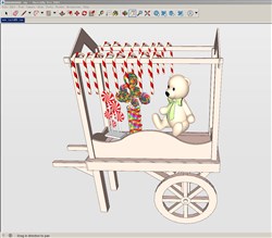 儿童装饰玩具熊的sketchup模型