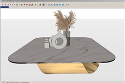 茶几花瓶的sketchup模型