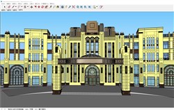 古典酒店建筑的sketchup模型