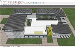 游客中心建筑的sketchup模型