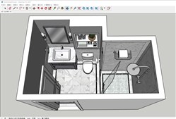 浴室卫生间的sketchup模型