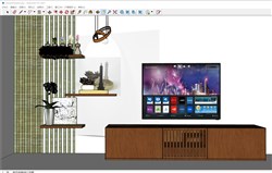 简易电视柜的sketchup模型