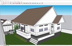 新西兰住宅房屋的sketchup模型