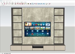 电视墙的sketchup模型