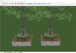 树池座椅的sketchup模型
