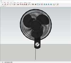 壁扇电风扇的sketchup模型