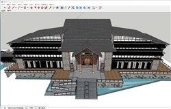 游客中心建筑的sketchup模型