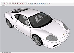 法拉利跑车的sketchup模型