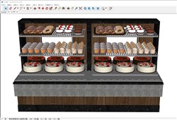 蛋糕展示柜的sketchup模型