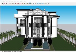 欧式豪宅别墅的sketchup模型