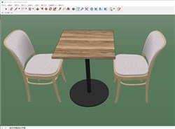 餐桌椅的sketchup模型