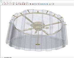 圆形吊灯的sketchup模型