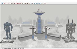 未来场景防御军的sketchup模型