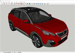 东风标致3008的sketchup模型