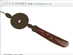 吊坠玉佩的sketchup模型