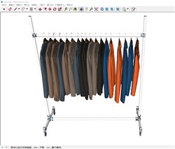金属衣架的sketchup模型