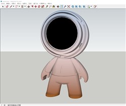 太空人摆件的sketchup模型